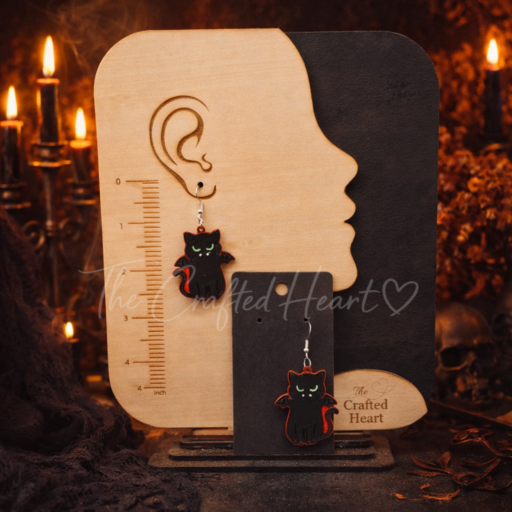 Batcat Dangle Earrings