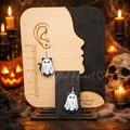 Ghostcat Dangle Earrings