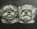 Custom Laser Engraved Painted Canvas Portrait – Personalized from Your Photo