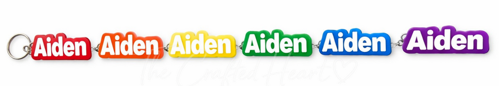 Personalized 3D Printed Name Keychain